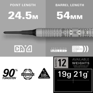 Puščice Target Cryo 12 19g soft - slika 3
